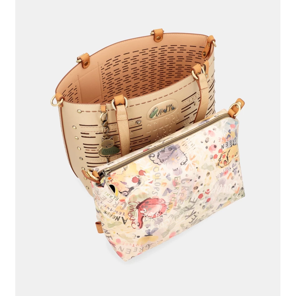 Anekke Nature Pachamama Iso Kultainen Laukku