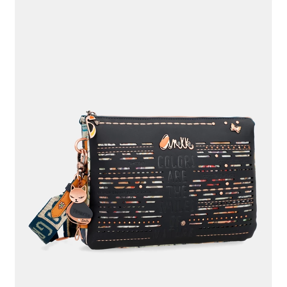 Anekke Nature Pachamama Tumesinine 2 Sektsiooniga Crossbody Kott