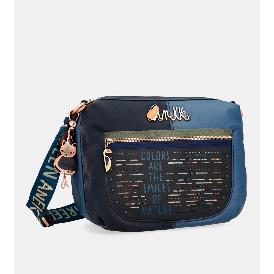 Anekke Nature Pachamama Flexibel Marinblå Crossbody-väska