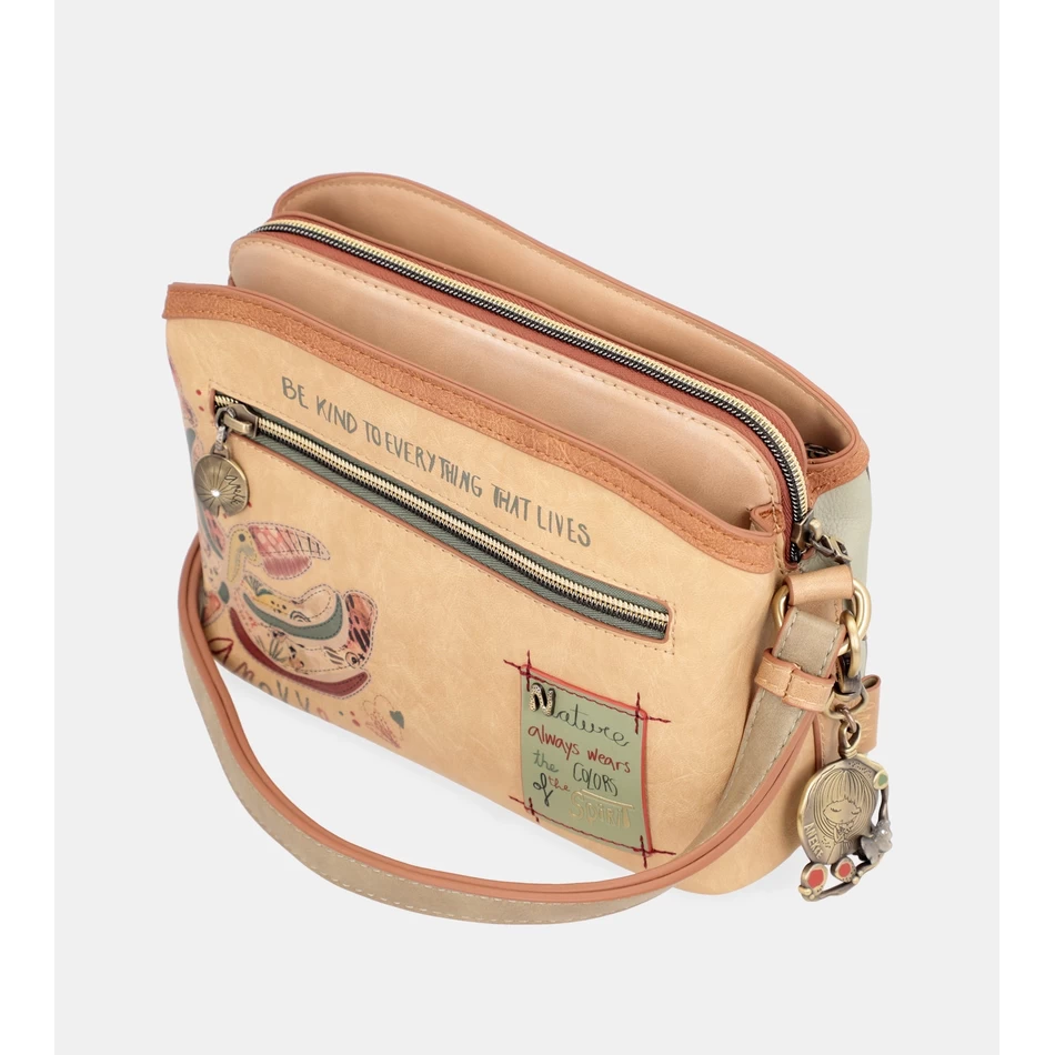 Anekke Butterfly Crossbody-väska Med Tre Fack