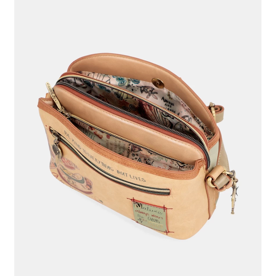 Anekke Butterfly Crossbody-väska Med Tre Fack