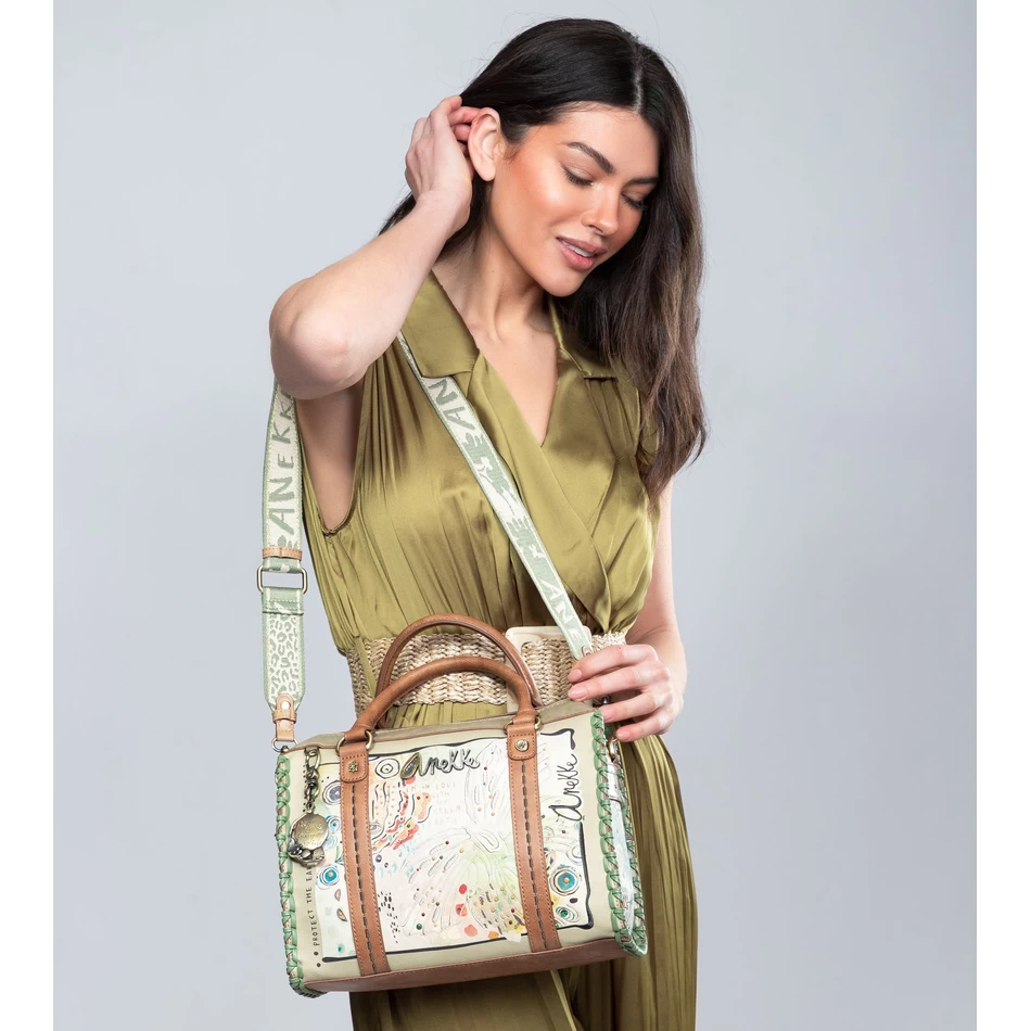 Anekke чанта за боулинг пеперуда през рамо