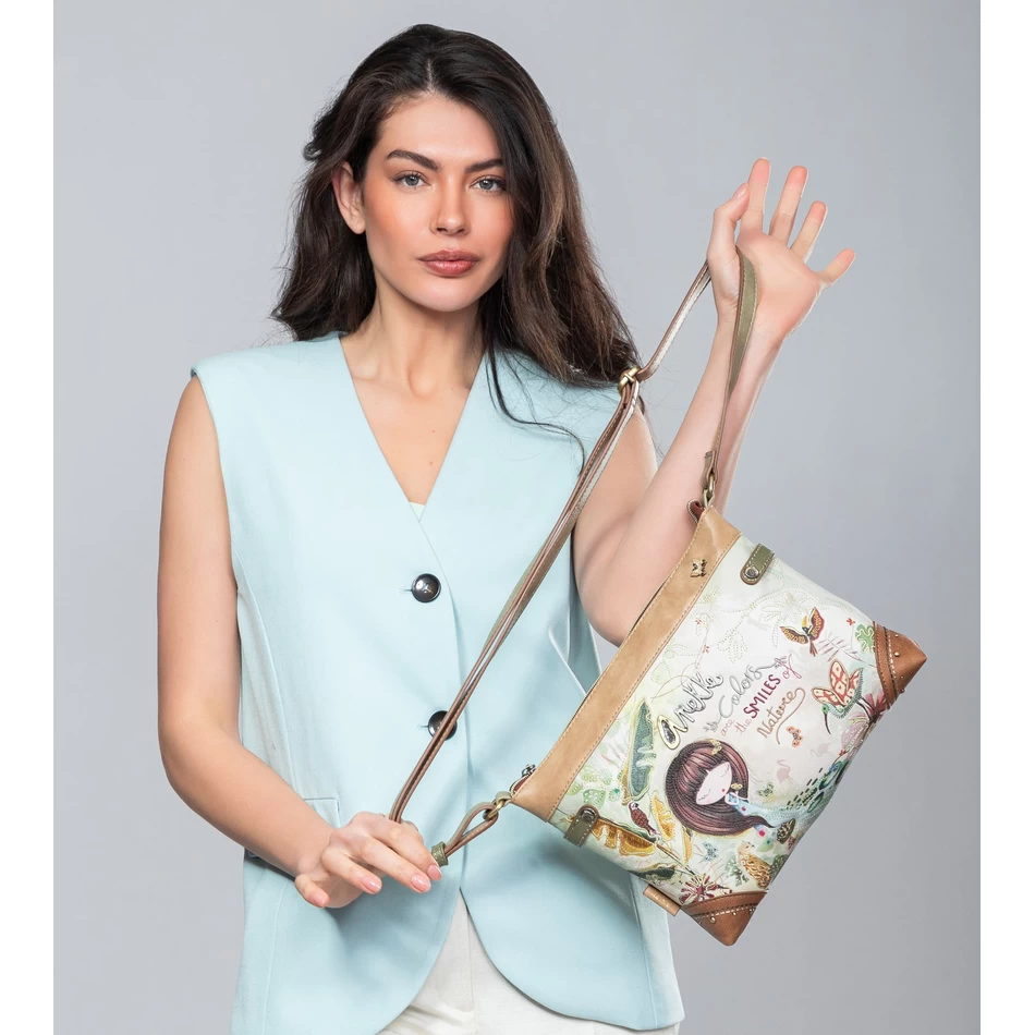 Anekke Amazonia Iso Painettu Crossbody-laukku