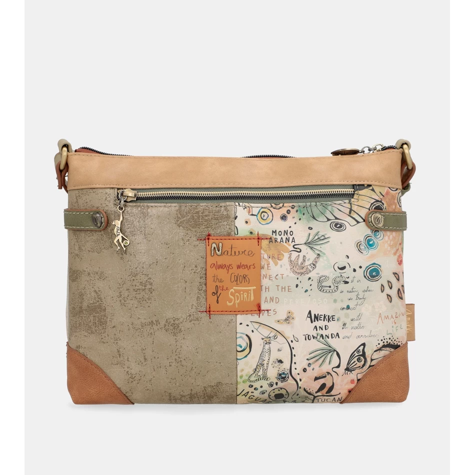 Anekke Amazonia Iso Painettu Crossbody-laukku