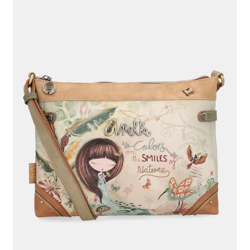 Anekke Amazonia Iso Painettu Crossbody-laukku