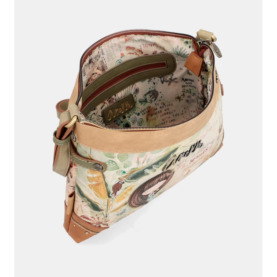Anekke Amazonia Iso Painettu Crossbody-laukku