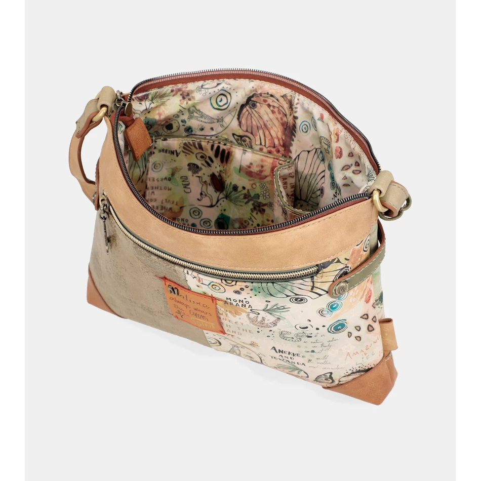 Anekke Amazonia Iso Painettu Crossbody-laukku
