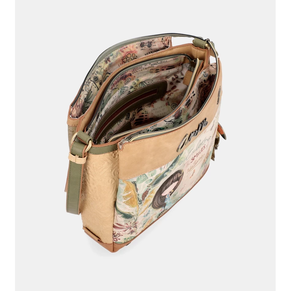 Anekke Amazonia Trīskāršu Nodalījumu Crossbody Soma