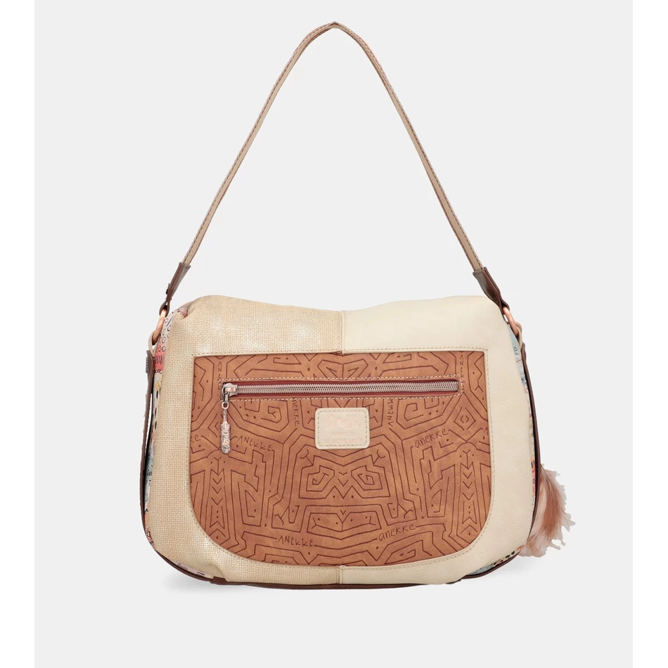תיק קרוסבודי גדול שבט Anekke עם רצועת כתף