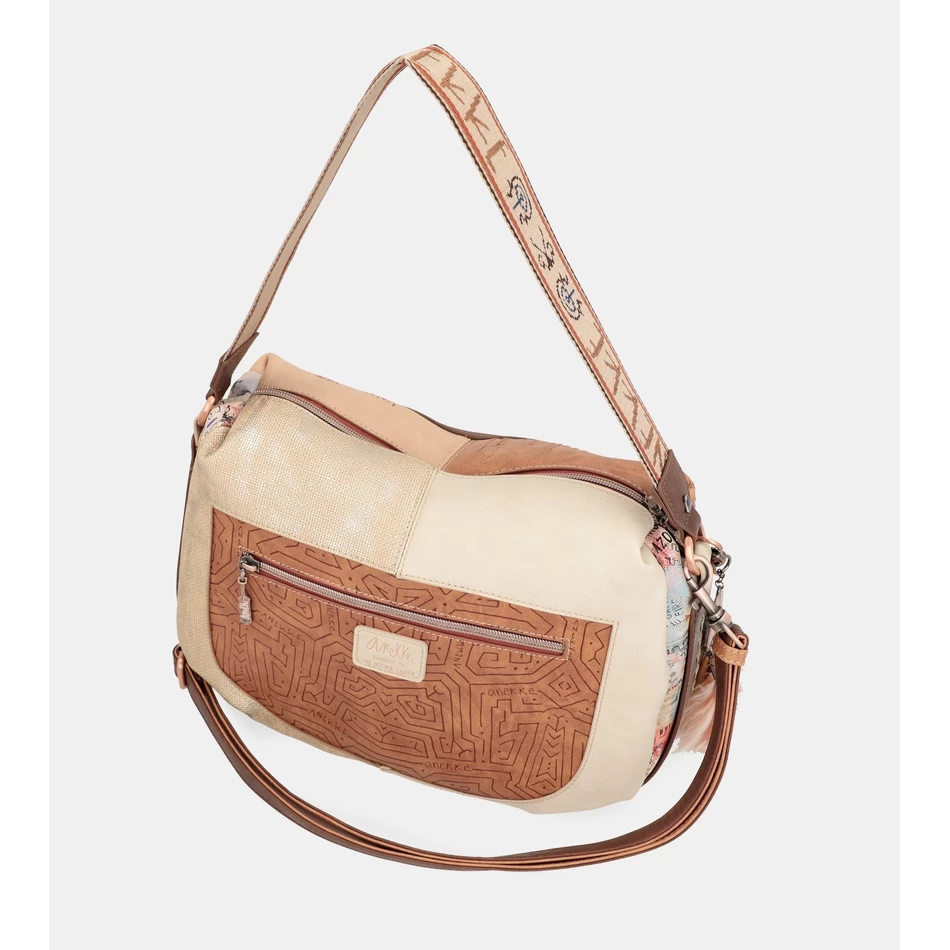 תיק קרוסבודי גדול שבט Anekke עם רצועת כתף