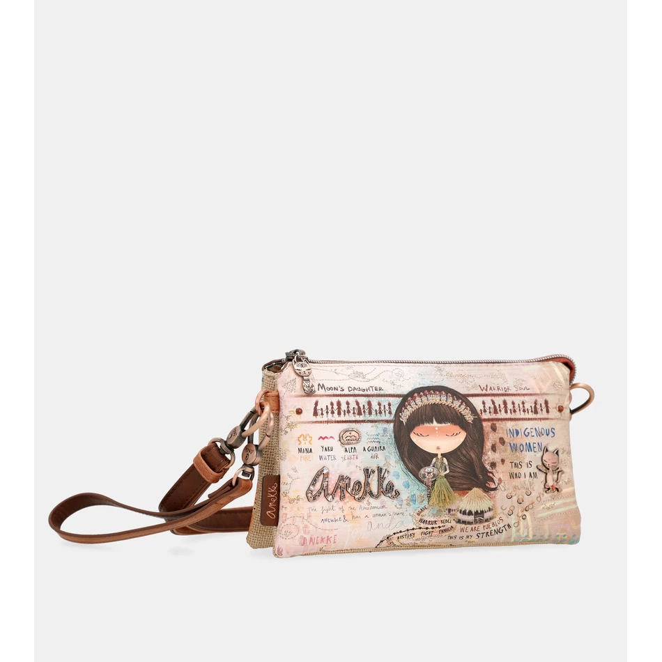 Anekke Menire Maza Crossbody Soma Ar 3 Nodalījumiem