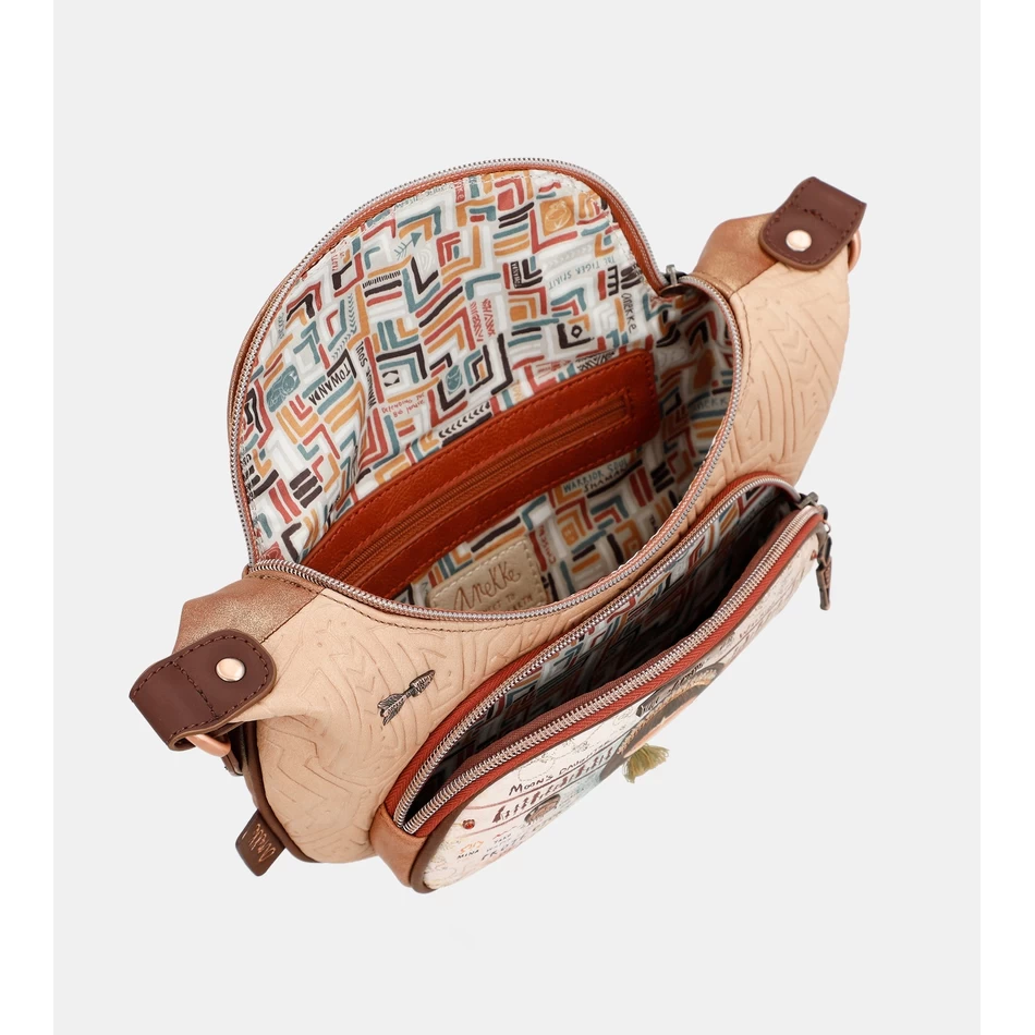 Anekke Meniere Crossbody-väska Med Etniskt Tryck