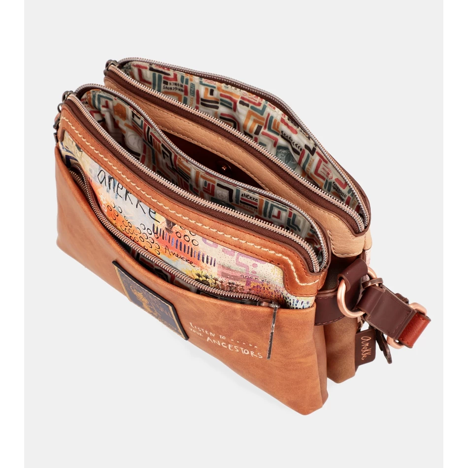 Anekke Menire Crossbody-laukku Kahdella Lokerolla