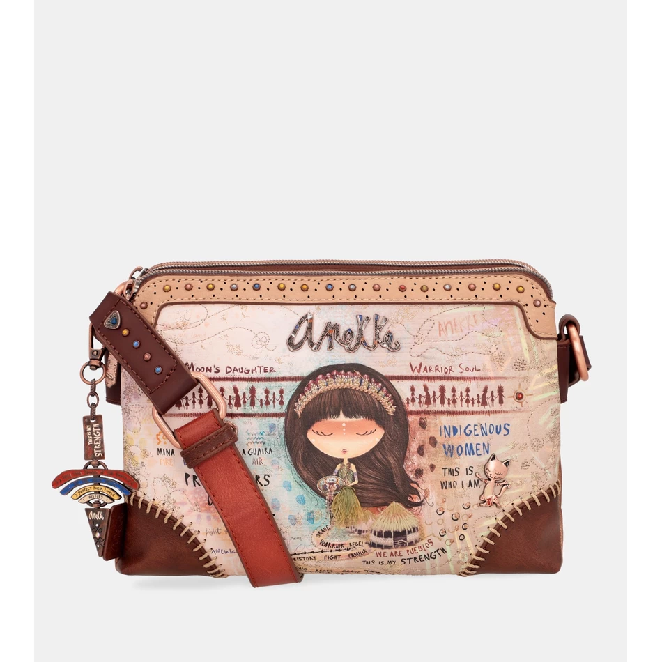 Anekke Menire Crossbody-laukku Kahdella Lokerolla