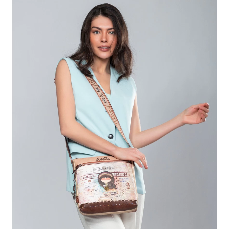 Anekke Menire ön Cepli çapraz çanta