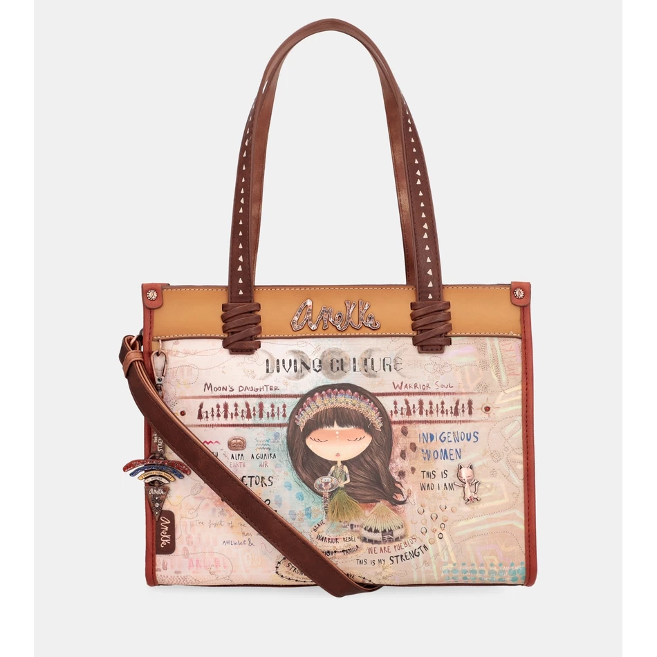 Anekke Menire Velika Torba S Remenom Za Rame S Printom