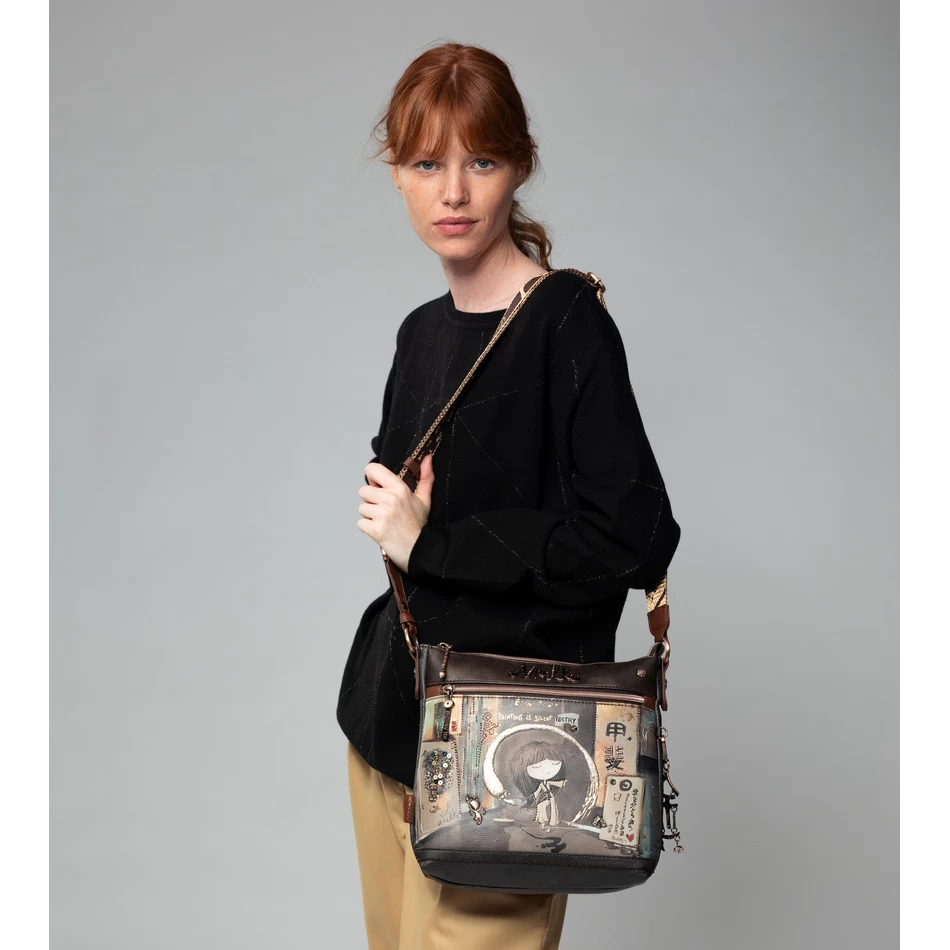 Anekke Shoen Vidēji Brūna Plecu Soma