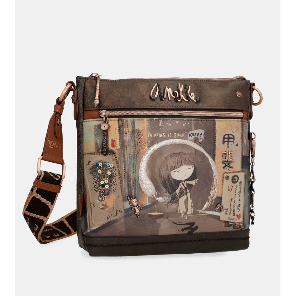 Anekke Shōen medium brown shoulder bag