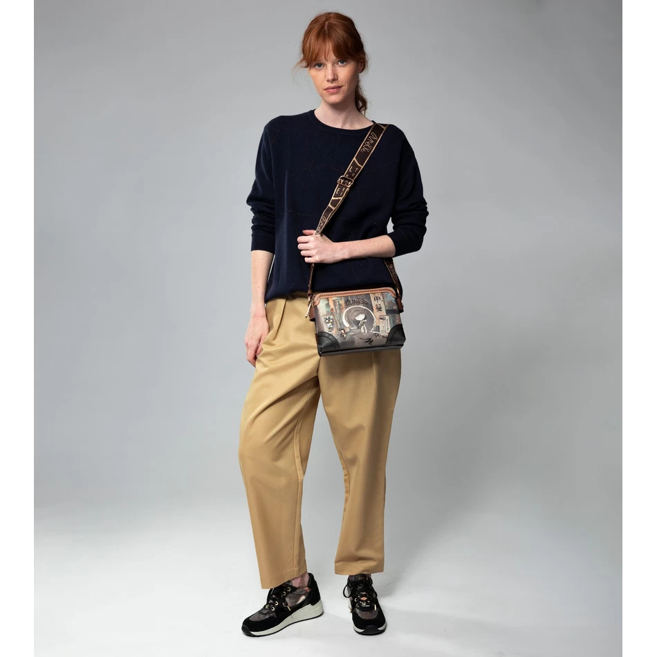 Anekke Shōen medium shoulder bag with 3 compartments