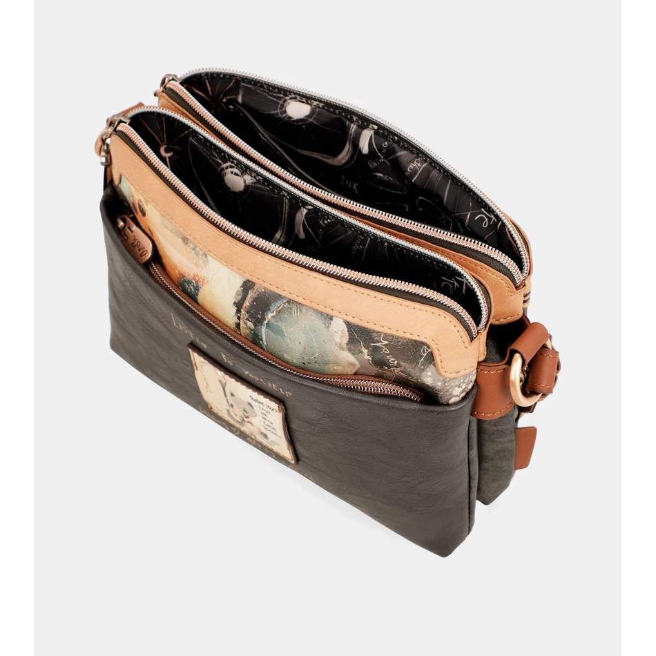 Anekke Shōen medium shoulder bag with 3 compartments