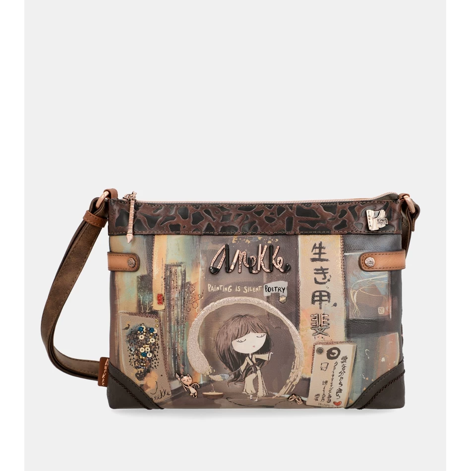 Anekke Shōen Mini Axelväska Med Dubbelfack