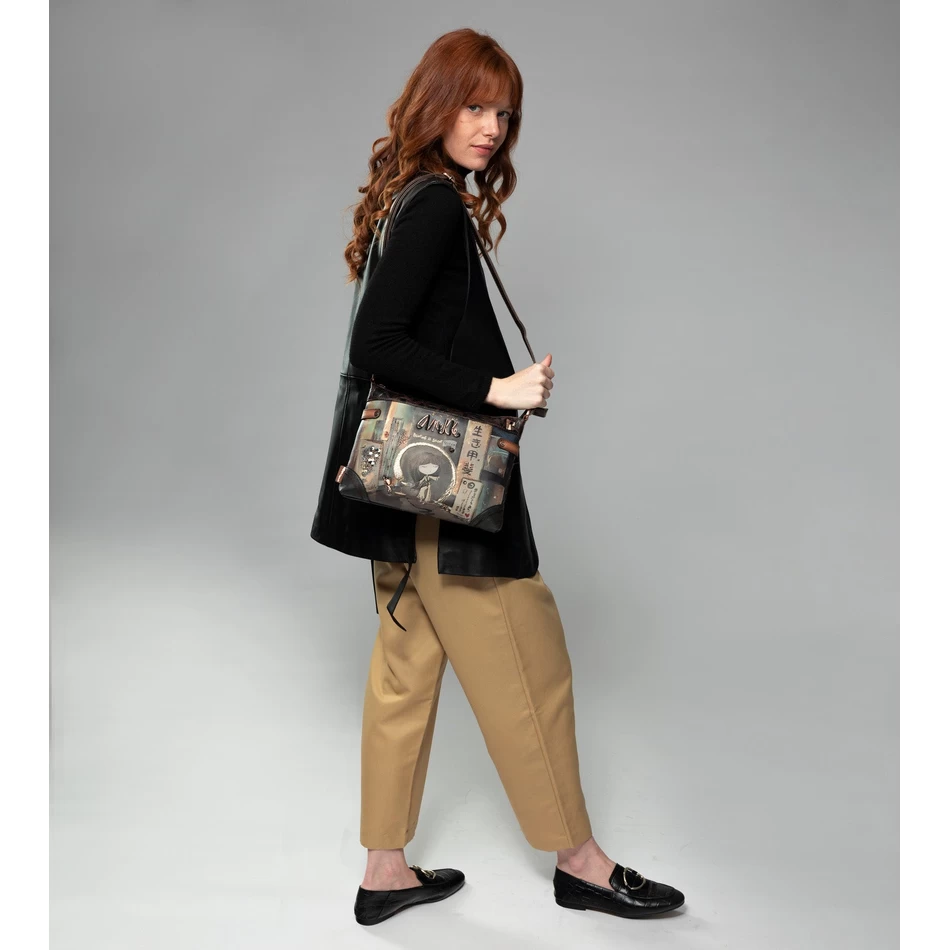 Anekke Shōen Mini Axelväska Med Dubbelfack