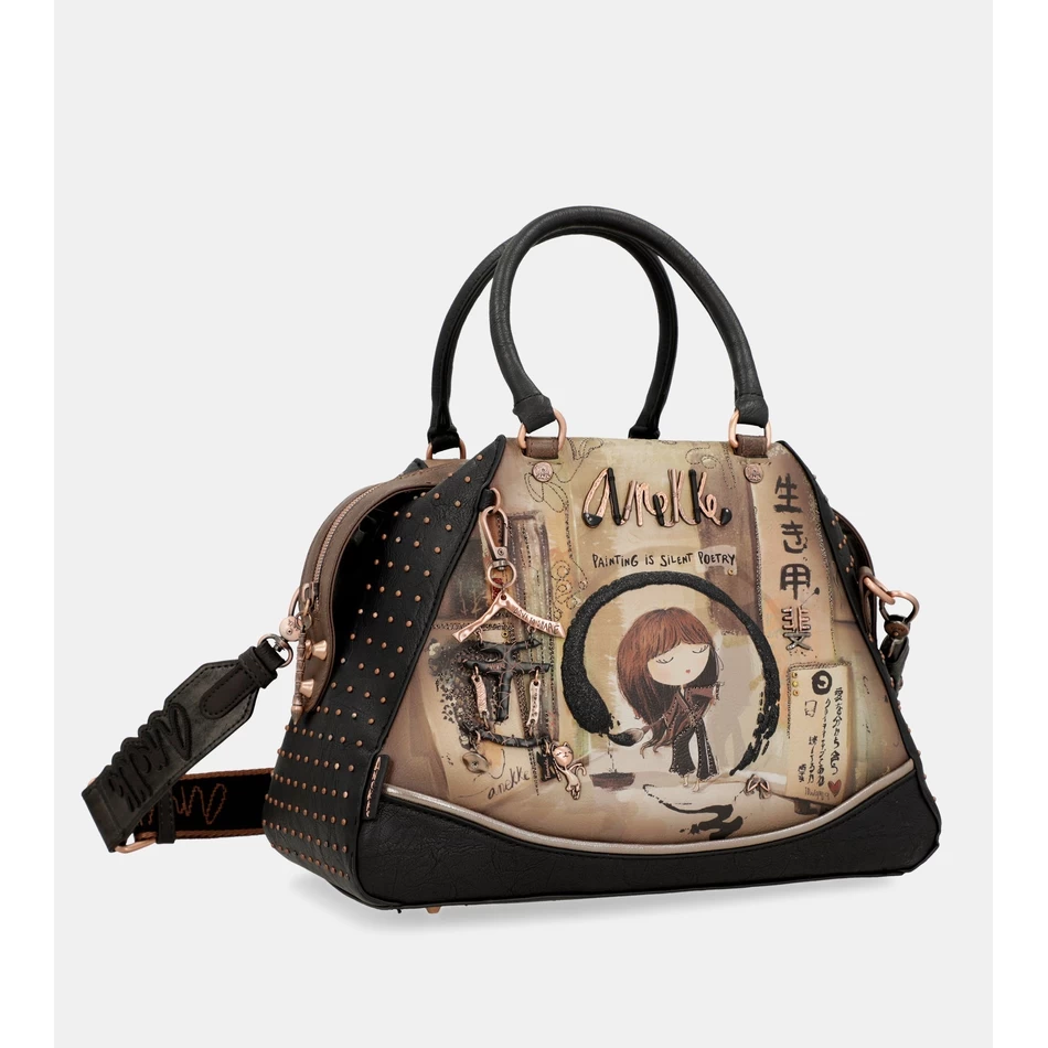 большая черная большая сумка Anekke Shōen