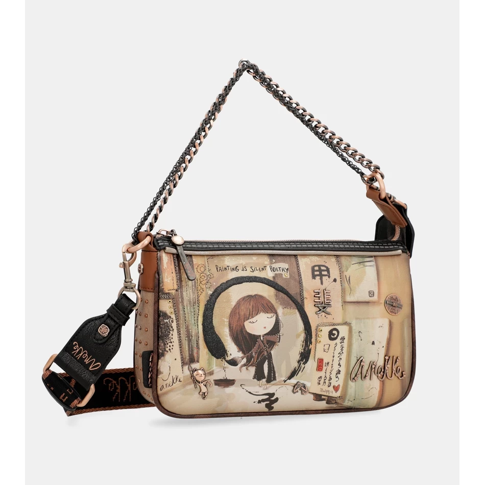 Anekke Shōen Metallist Käepidemega Baguette Kott