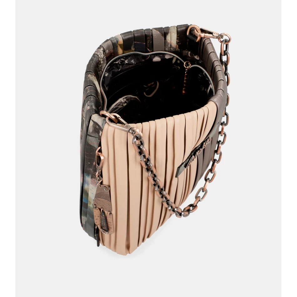 Anekke Shōen Paleti çift Taraflı Pilili Omuz çantası