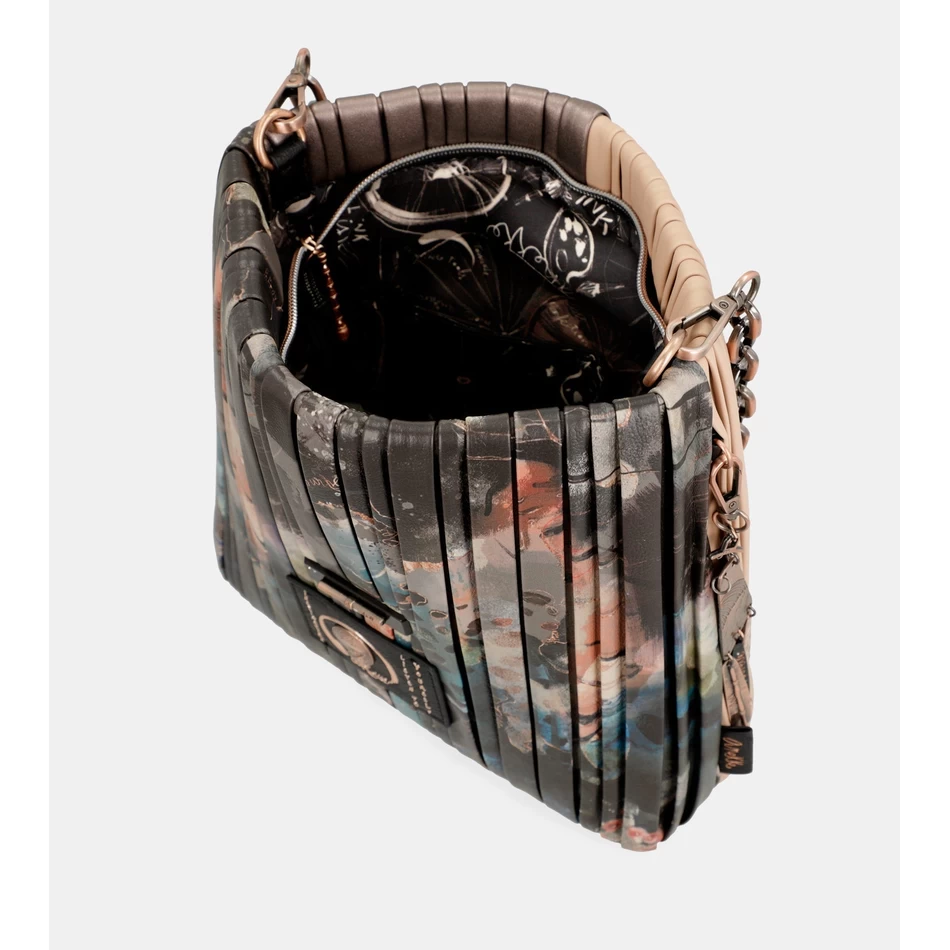 Anekke Shōen Paleti çift Taraflı Pilili Omuz çantası