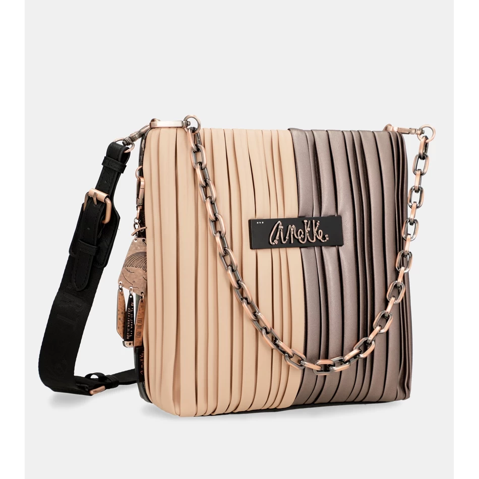 Anekke Shōen Paleti çift Taraflı Pilili Omuz çantası