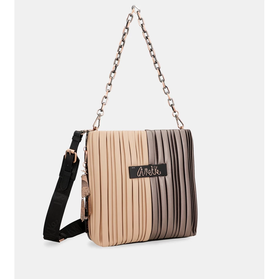 Anekke Shōen Palette двусторонняя плиссированная сумка на плечо