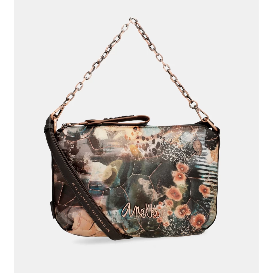 Anekke Shōen Padded shoulder bag with metallic handle