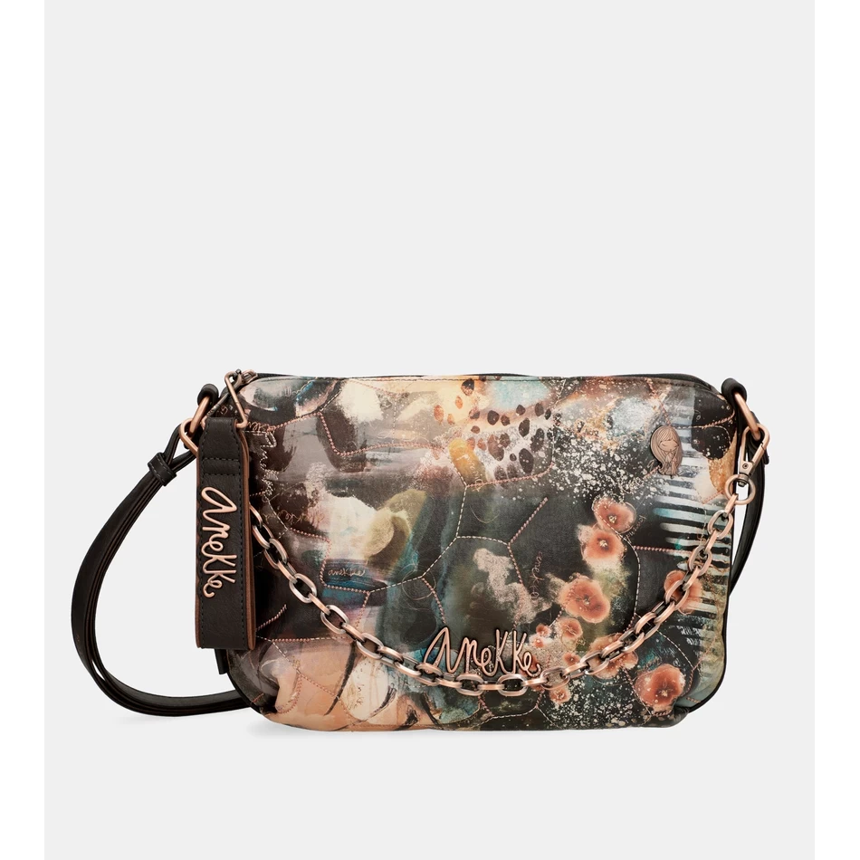 Anekke Shōen Padded shoulder bag with metallic handle