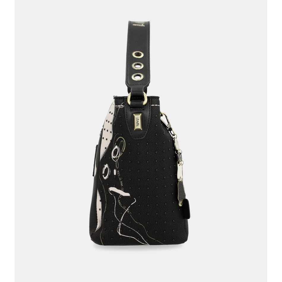 Anekke Nature Shodō Vidēji Melna Rokassomiņa