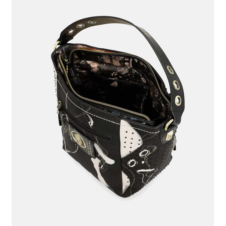 Anekke Nature Shodō Vidēji Melna Rokassomiņa