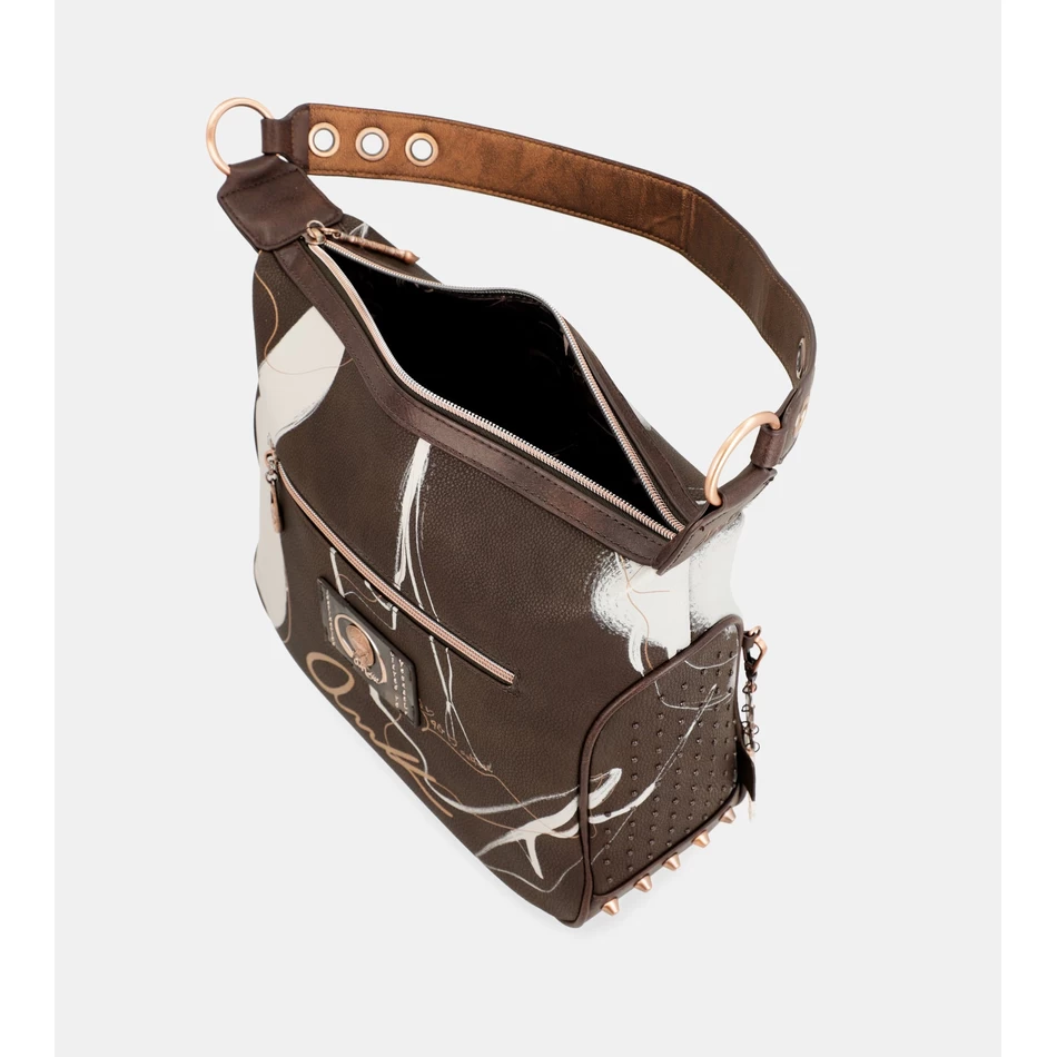 Anekke Nature Shodō Ruskea Olkalaukku