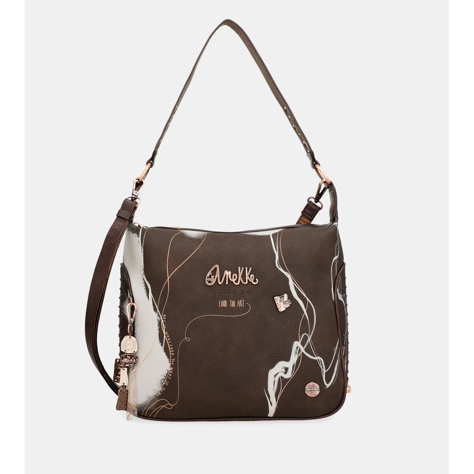 Anekke Nature Shodō Ruskea Olkalaukku