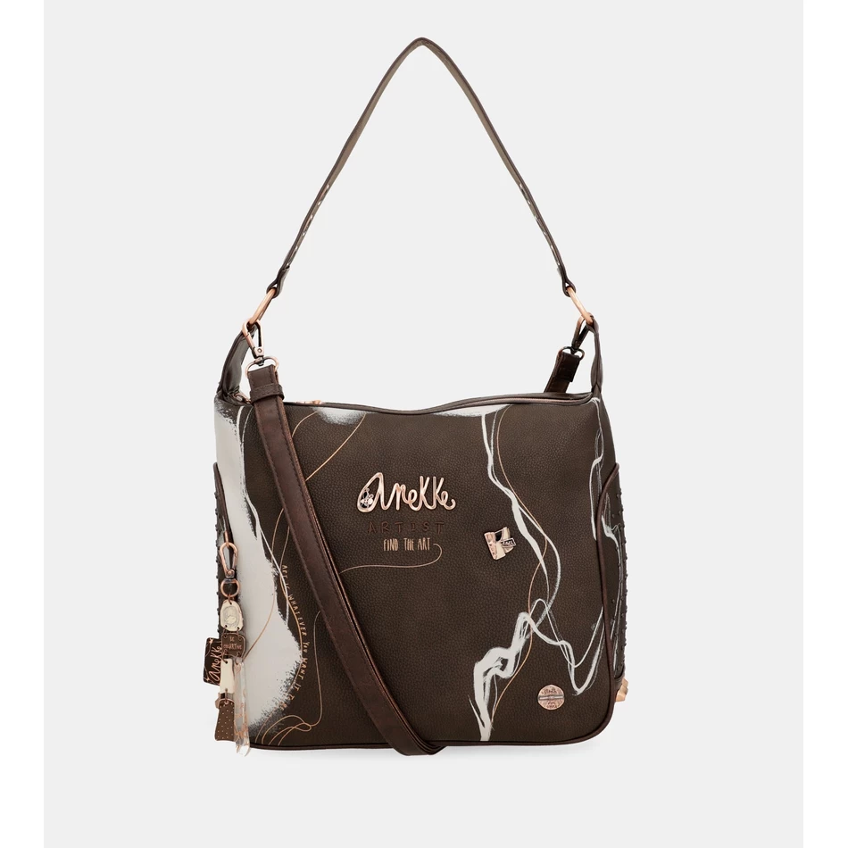 Anekke Nature Shodō Ruskea Olkalaukku