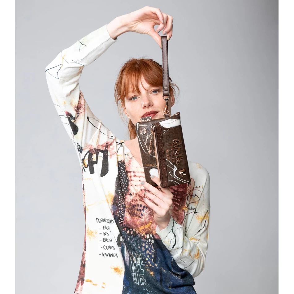 Anekke Pieni Ruskea Olkalaukku Nature Shodō