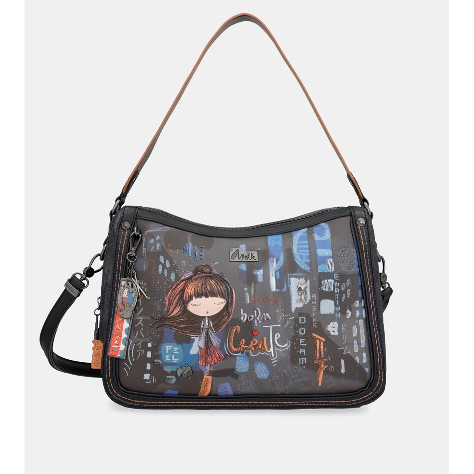 תיק כתף עכשווי Anekke עם רצועת כתף