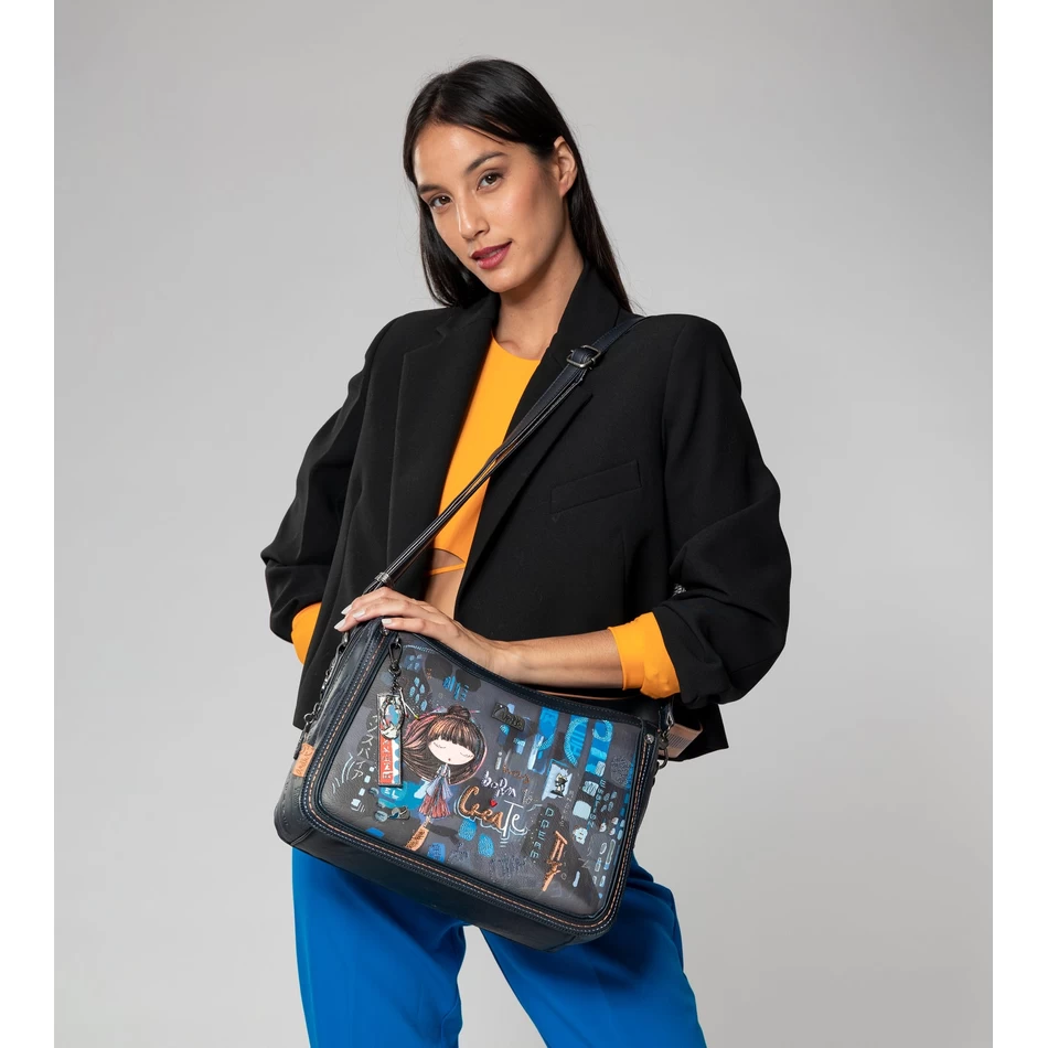 תיק כתף עכשווי Anekke עם רצועת כתף