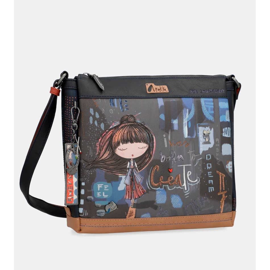 Anekke Contemporary Ristkülikukujuline 3 Lahtriga õlakott Kaasaegne