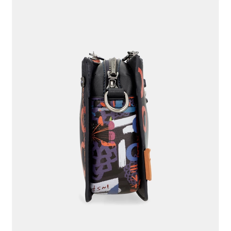 Anekke Nagare 3-osastoinen Pieni Olkalaukku