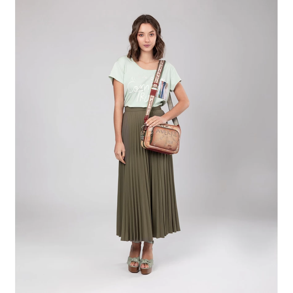 чанта през рамо с цветя Anekke