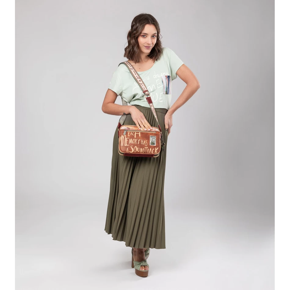 чанта през рамо с цветя Anekke