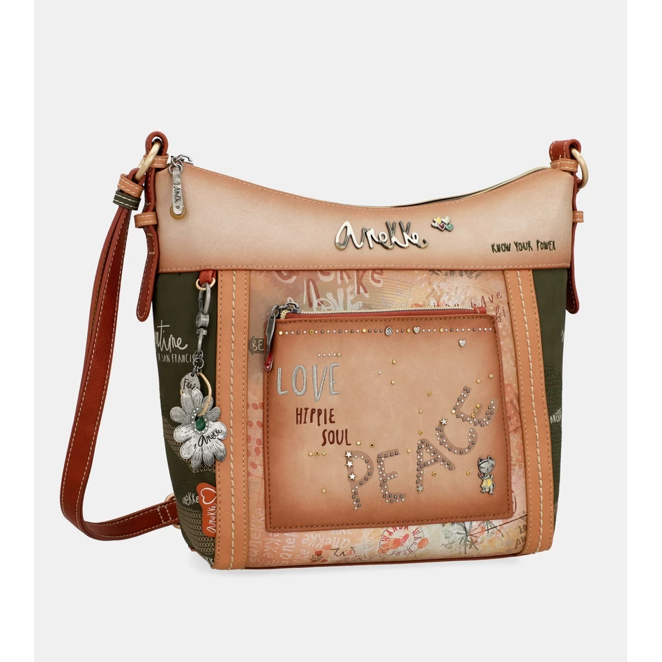 Grand Sac Bandoulière à Fleurs Anekke