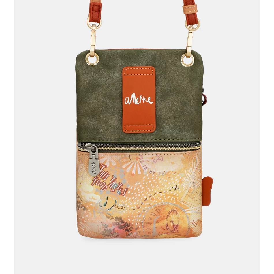 Anekke Peace & Love Camel Mini Crossbody Kott