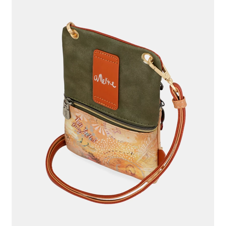 Anekke Peace & Love Camel Mini Crossbody Kott