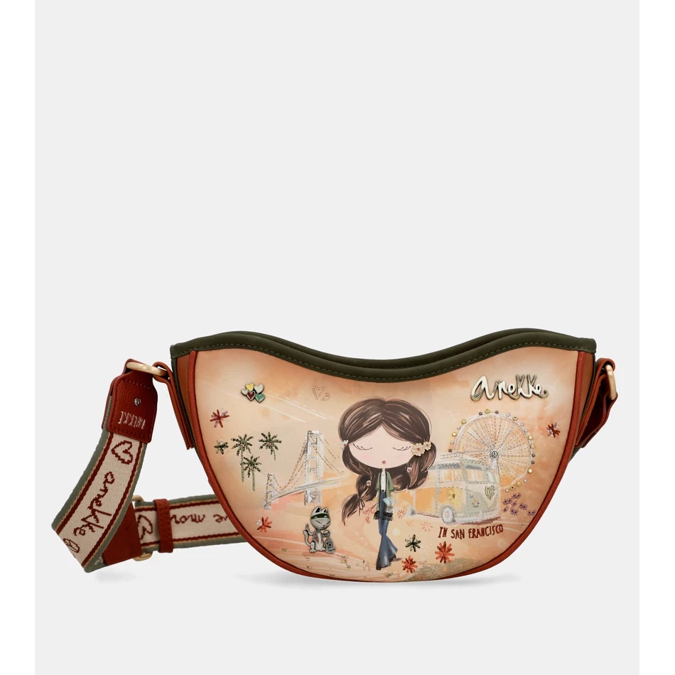 Anekke Peace & Love Camel Soikea Laukku